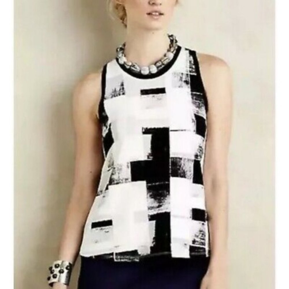 Postmark Anzere Tank Top in Black and White